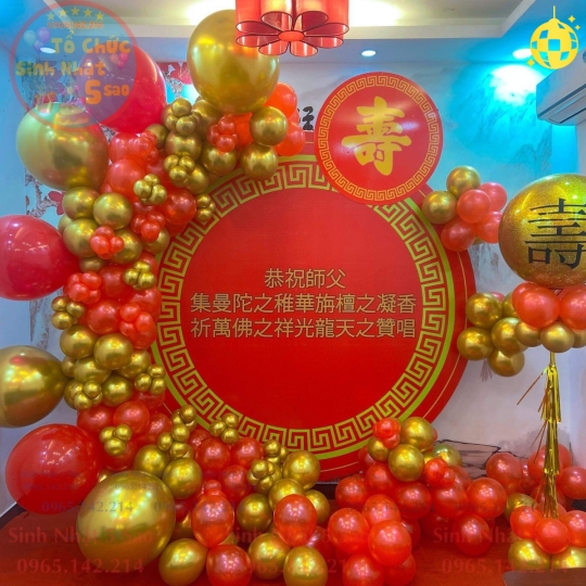 trang trí mừng thọ