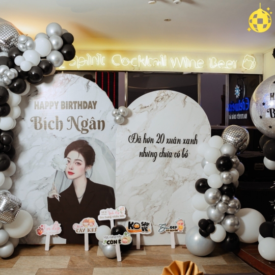 TRANG trí sinh nhật bích ngân sang trọng